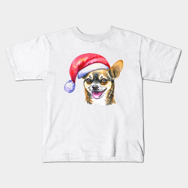 Christmas Chihuahua Kids T-Shirt by EyreGraphic